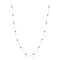Gargantilha Feminina Bola Bolinhas 3mm De Ouro 18k 60 cm Gargantilha Feminina Bola Bolinhas 3mm De Ouro 18k 60 cm