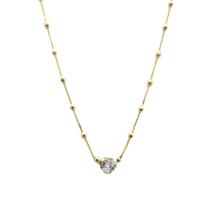 Gargantilha Feminina Folheada Ouro Veneza Coração Zircônia Gargantilha Feminina Folheada Ouro Veneza Coração Zircônia