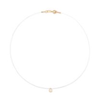 Gargantilha Feminina Formada por Fio de Nylon com Zircônia 531837