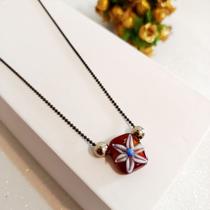 Gargantilha feminina pingente flor resina Gargantilha feminina pingente flor resina