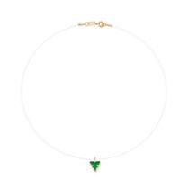 Gargantilha fio de nylon banhado VERDE 532562 Rommanel