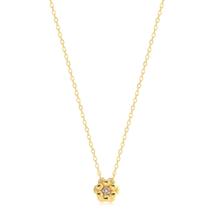 Gargantilha Flor Dupla Lisa Miolo Cravejado Folheado A Ouro Gargantilha Flor Dupla Lisa Miolo Cravejado Folheado A Ouro