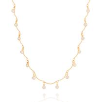 Gargantilha folheada a ouro BRANCO 532053 Rommanel Gargantilha folheada a ouro BRANCO 532053 Rommanel