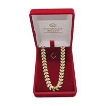 Gargantilha Folheada A Ouro Choker Folhas 38,5Cm Semijoias Gargantilha Folheada A Ouro Choker Folhas 38,5Cm Semijoias