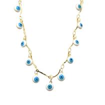 Gargantilha Folheada a Ouro Choker Olho Grego 40cm Gargantilha Folheada a Ouro Choker Olho Grego 40cm