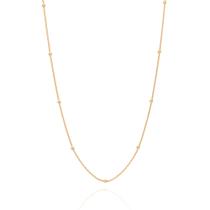 Gargantilha folheada a ouro com bolas 530291 Rommanel Gargantilha folheada a ouro com bolas 530291 Rommanel