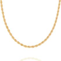 Gargantilha folheada a ouro fio corda 530741 Rommanel Gargantilha folheada a ouro fio corda 530741 Rommanel