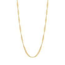 Gargantilha folheada a ouro fio singapura 530417 Rommanel