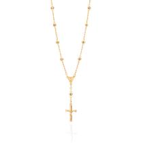 Gargantilha folheada a ouro terço 530557 Rommanel