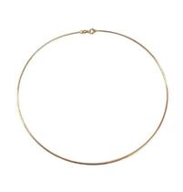 Gargantilha Folheada Aro Fio 1,2Mm Com Fecho Gargantilha Folheada Aro Fio 1,2Mm Com Fecho