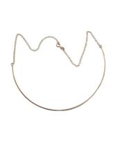 Gargantilha Folheada Fio Com Corrente