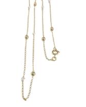 Gargantilha Folheada Perola E Bola Gargantilha Folheada Perola E Bola