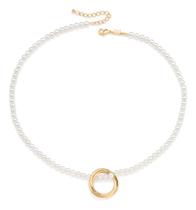 Gargantilha Formada Por 90 Pérolas Sintéti 532426