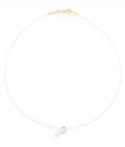 Gargantilha formada por fio de nylon com zircônia - tam 42 - Rommanel