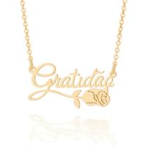 Gargantilha gratidão folheada a ouro Cód. 532021 Coleção Raízes por Simone e Simaria Gargantilha gratidão folheada a ouro Cód. 532021 Coleção Raízes por Simone e Simaria