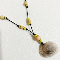 Gargantilha hippie unissex pingente concha