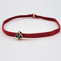 Gargantilha HotWife Choker Com Pingente Dama de Espadas charme estilo e ousadia