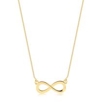 Gargantilha Infinito Liso Folheada A Ouro Gargantilha Infinito Liso Folheada A Ouro