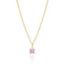 Gargantilha junho folheada a ouro LILÁS 532400 Rommanel