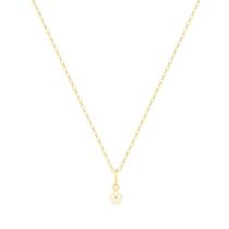 Gargantilha Kids Florzinha De Resina Folheado A Ouro