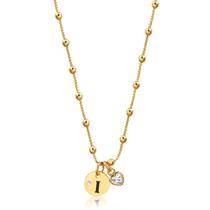 Gargantilha Letra I Com Ponto De Luz Montada Com Veneziana Gargantilha Letra I Com Ponto De Luz Montada Com Veneziana