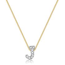 Gargantilha Letra J Com Pedras De Zircônia Folheado A Ouro Gargantilha Letra J Com Pedras De Zircônia Folheado A Ouro