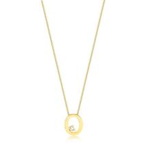 Gargantilha Letra O Com Ponto De Luz Folheado A Ouro Gargantilha Letra O Com Ponto De Luz Folheado A Ouro