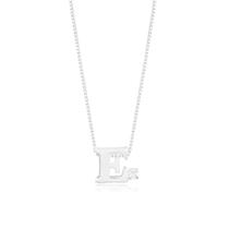 Gargantilha Letras com Ponto de Luz Zircônia Folheado Prata 1000