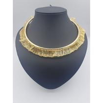 Gargantilha linha banhada a ouro 18k