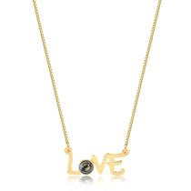 Gargantilha Love Com Pedra Luz Do Amor Folheada A Ouro Gargantilha Love Com Pedra Luz Do Amor Folheada A Ouro