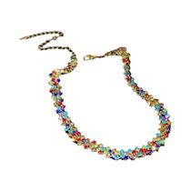 Gargantilha Luxuosa com Strass e Cristais - Colar Geométrico para Festa e Casamento Gargantilha Luxuosa com Strass e Cristais - Colar Geométrico para Festa e Casamento