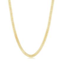Gargantilha Malha Estilo Cobra Folheada A Ouro Gargantilha Malha Estilo Cobra Folheada A Ouro