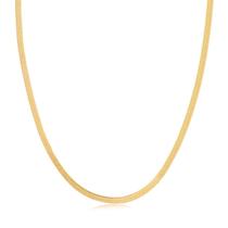 Gargantilha Malha Fita 2mm 70cm Com Extensor De 5cm Folheada Gargantilha Malha Fita 2mm 70cm Com Extensor De 5cm Folheada