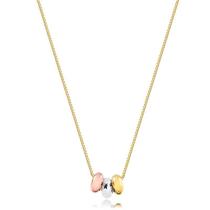 Gargantilha Malha Veneziana 060 Com Separadores Três Cores