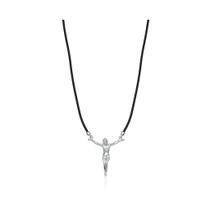 Gargantilha Masculina Crucifixo Prata 925 Gargantilha Masculina Crucifixo Prata 925