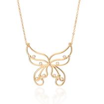 Gargantilha Maxi Lançamento Rommanel Borboleta Banhada A Ouro 18k Presente Feminino