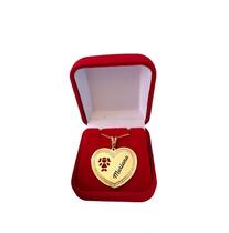 Gargantilha Menina com coração e nome personalizado Folheado Gargantilha Menina com coração e nome personalizado Folheado