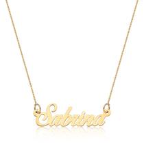 Gargantilha Nome Personalizado Em Ouro Puro 10k 45 Cm Gargantilha Nome Personalizado Em Ouro Puro 10k 45 Cm