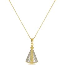 Gargantilha Nossa Senhora Aparecida Banhada a Ouro 18k Gargantilha Nossa Senhora Aparecida Banhada a Ouro 18k