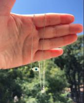 Gargantilha Olho Grego Jmn Prata 925 Gargantilha Olho Grego Jmn Prata 925