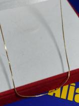 Gargantilha Ouro 18 Kilates Peso 1.10 Gramas 50 Cm 0.5 mm Maciço