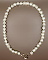 Gargantilha pérola 7mm com fecho boia (compr 45cm) Gargantilha pérola 7mm com fecho boia (compr 45cm)