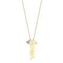 Gargantilha Personalizada Mama Ping Coração Ponto Luz