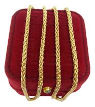 Gargantilha Peruana 3mm 45cm Joias Nobre Banhada a Ouro Gargantilha Peruana 3mm 45cm Joias Nobre Banhada a Ouro
