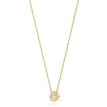 Gargantilha Ping Chuveiro Com Pedras De Zircônias Folheado