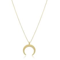 Gargantilha pingente arco, banhado a ouro 18k