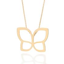Gargantilha Pingente Borboleta Banhado Ouro Rommanel 532634 Cor:Dourado Gargantilha Pingente Borboleta Banhado Ouro Rommanel 532634 Cor:Dourado