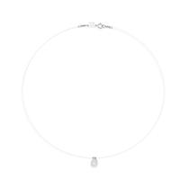 Gargantilha ponto de luz com fio BRANCO 830131 Rommanel Cor:BRANCOTamanho:40