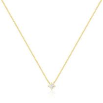Gargantilha Ponto de Luz de Ouro 18k com 5 pontos de Diamante Gargantilha Ponto de Luz de Ouro 18k com 5 pontos de Diamante