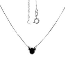 Gargantilha Prata Infantil Minnie Veneziana 35X5Cm Alongador Gargantilha Prata Infantil Minnie Veneziana 35X5Cm Alongador